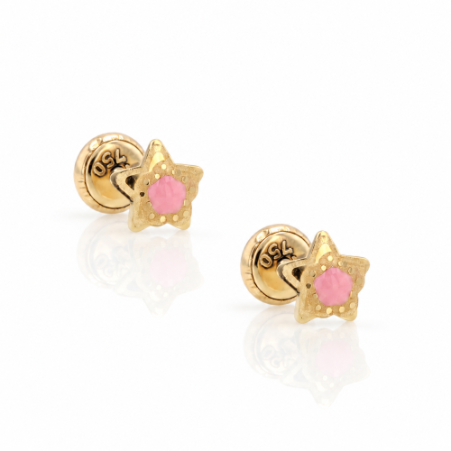 Gold earrings