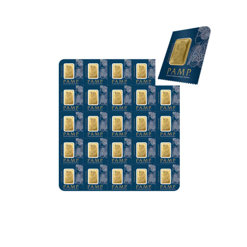 PAMP Fortuna 25 pcs 1 g Gold Bars