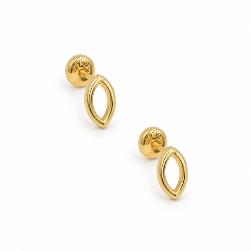 Gold earrings