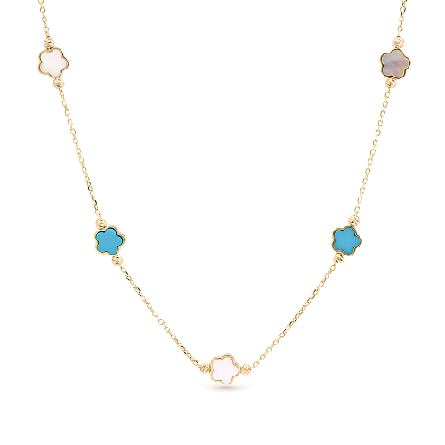 18K Amgi Gold Necklace