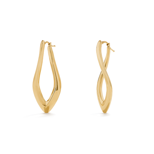 18K Daring Duo Gold Earrings