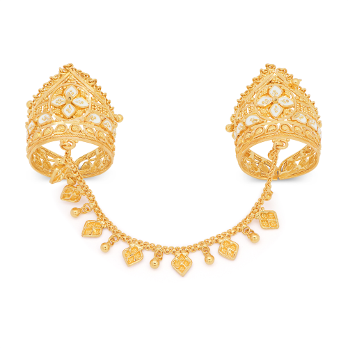 21K Stride Gold Twin Ring