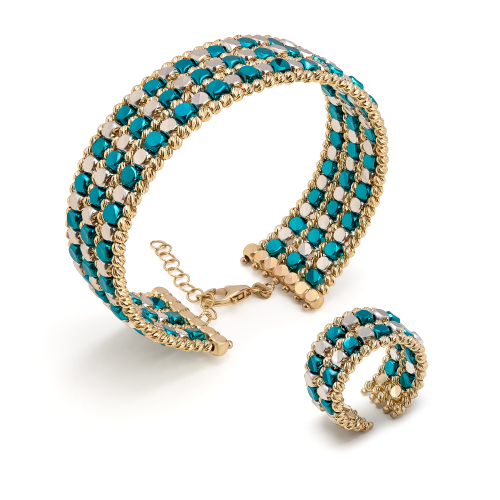 18K Thuraiya Gold Bracelet & Ring Set