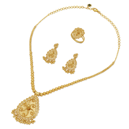 21K Shoaa Gold Set from Shamsa Collection