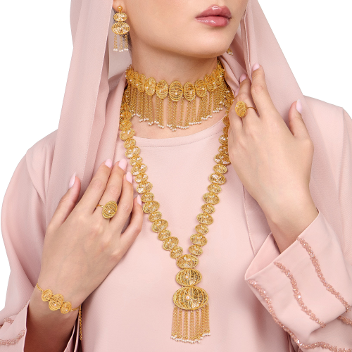21K Traditional Gold Set from Infinity Collection