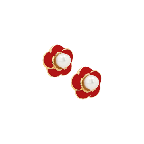 ‏Rinda Gold Earrings for Kids