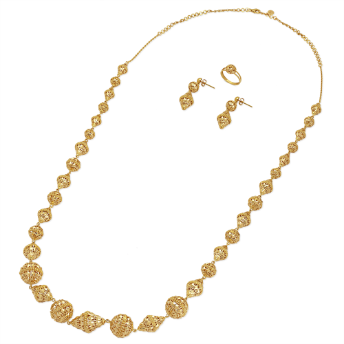 21K Shafaq Gold Set from Thoraya Collection