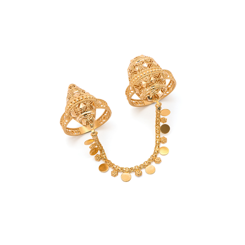 21K Talya Twin Gold Ring