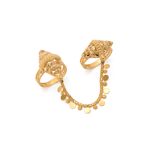 21K Wesam Twin Gold Ring