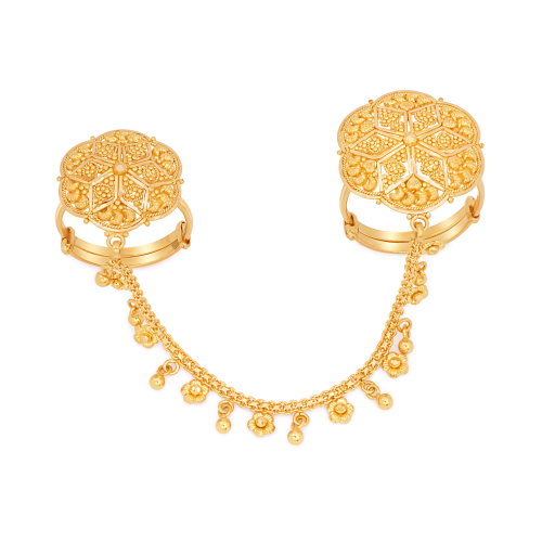 21K Eluna Gold Twin Ring