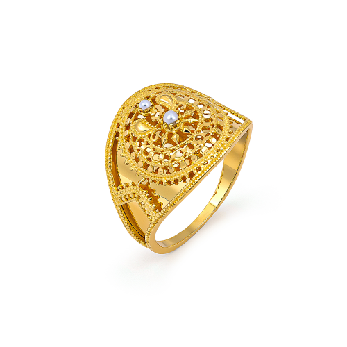 21K Yakout Gold Ring