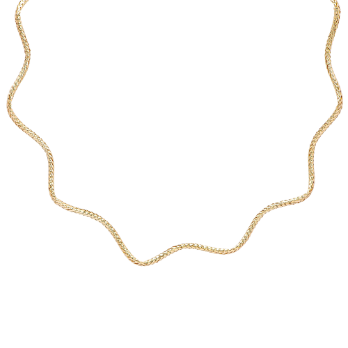 18K Eturi Gold Necklace
