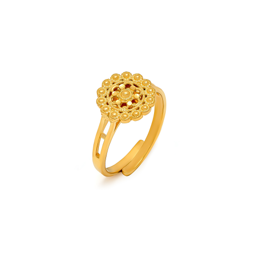 21K Fayruza Traditional Gold Kids Ring