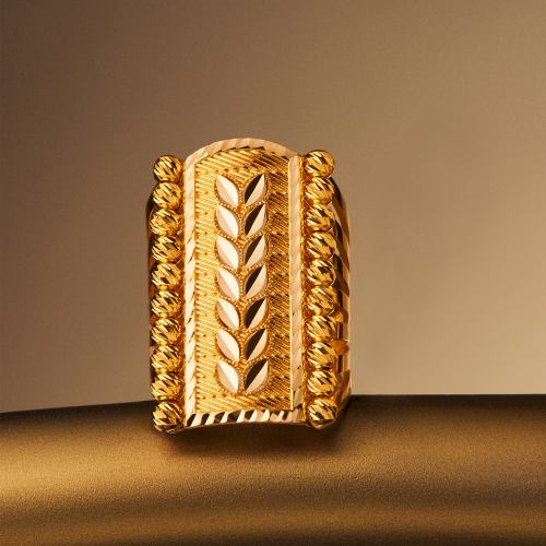 21K Safra Traditional Gold Ring