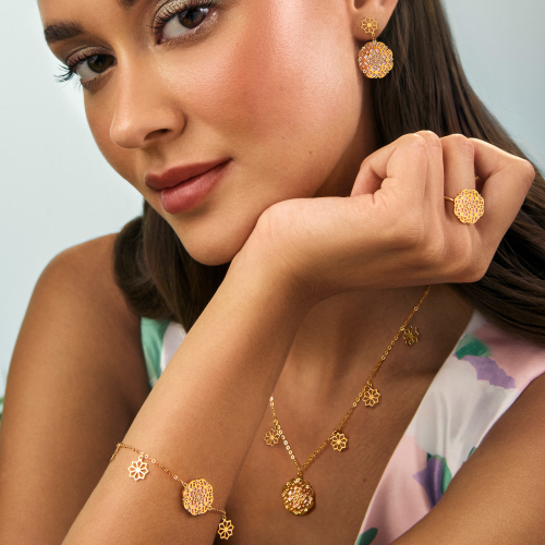 21K Dentelle Gold Set