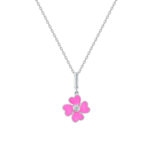 Baby Pink Rose Necklace