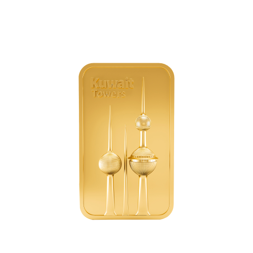 24K Kuwait Towers Gold Bar