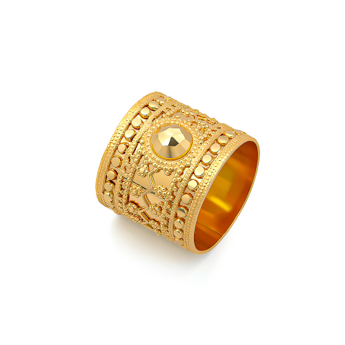 21K Sawn Gold Ring