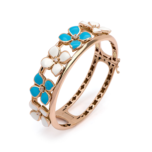 طقم اوكا من الذهب عيار 18 قيراط — سوار وخاتم