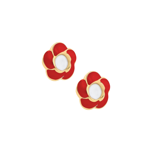 Tulip Gold Earrings for Kids