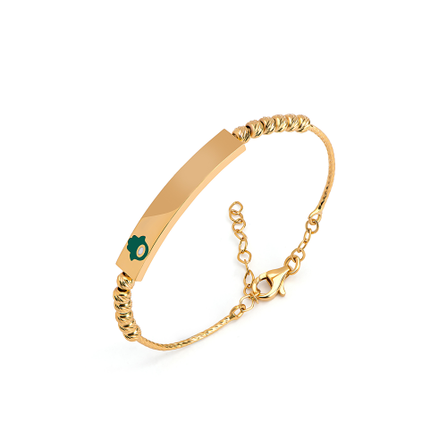 21K Gold Hamsa Kids Bracelet