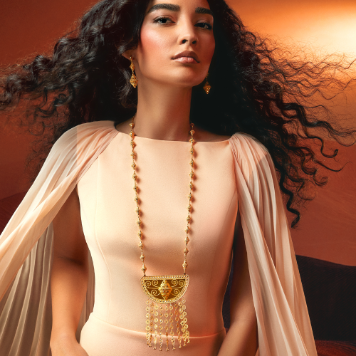 21K FATAN Traditional Gold Set