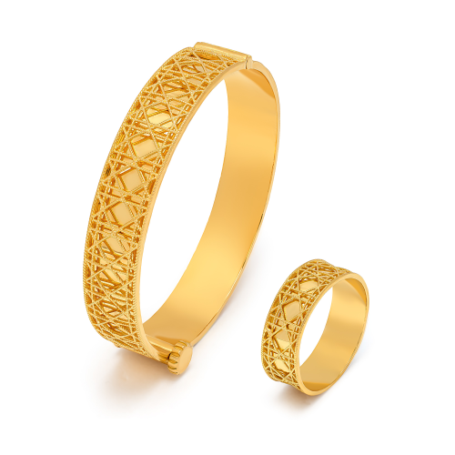 21K Halya Traditional Gold Kids Set