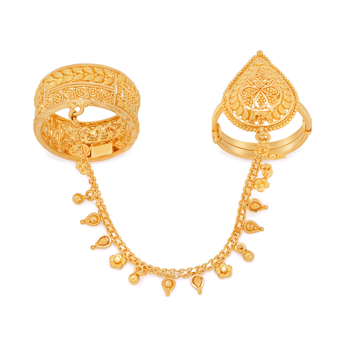 21K Glimmer Gold Twin Ring