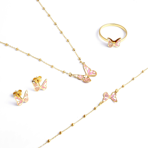 Butterfly Bliss 18K Gold Set