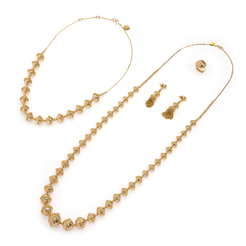 طقم درة من الذهب عيار 21 قيراط