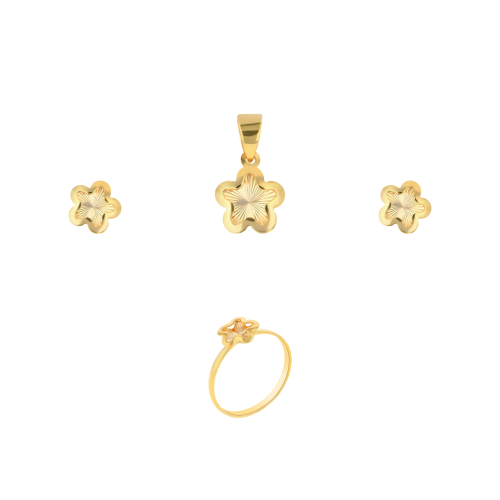 21K Gold Pendant Set
