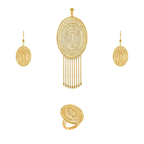 21K Gold Pendant Set