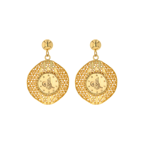 21K Traditional Gold Pendant Set