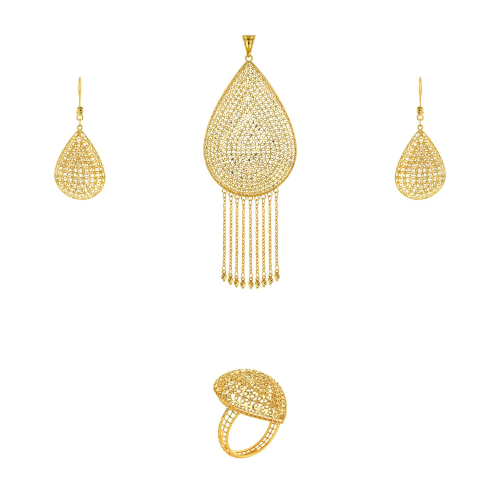 21K Gold Pendant Set