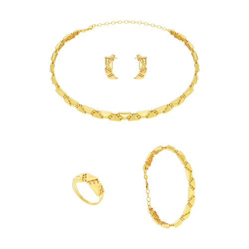 21K Gold Choker Set