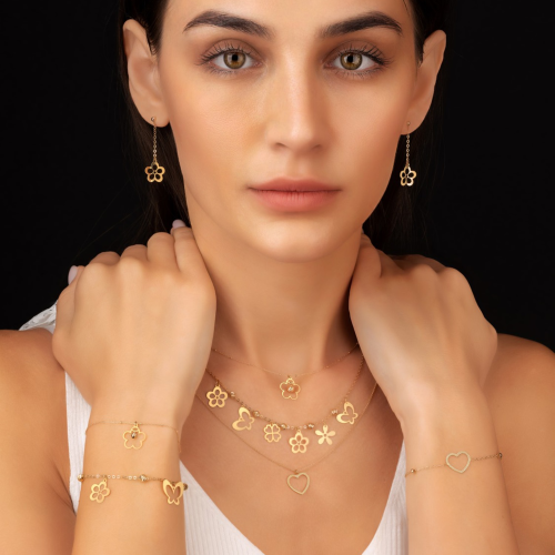 طقم ذهب عيار 18