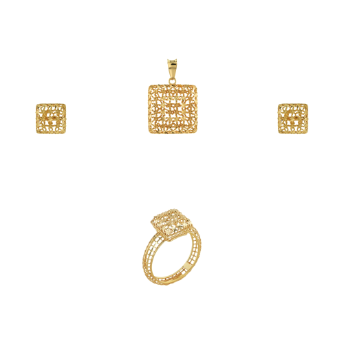 21K Kids' Gold Pendant Set