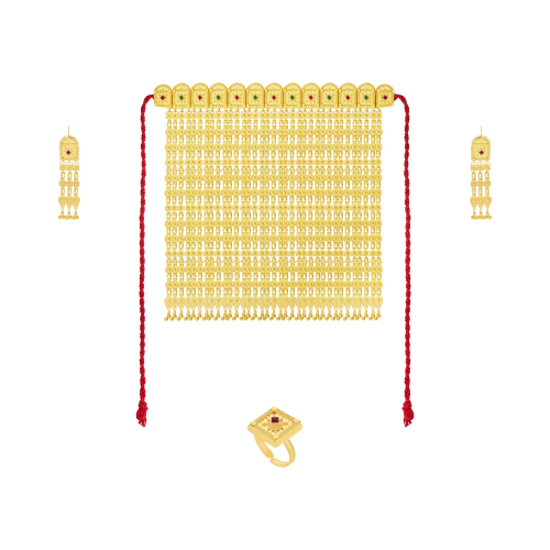21K Traditional Gold Choker Set