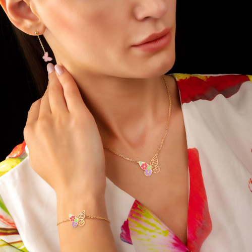 طقم ذهب عيار 18