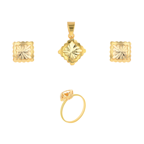 21K Gold Pendant Set