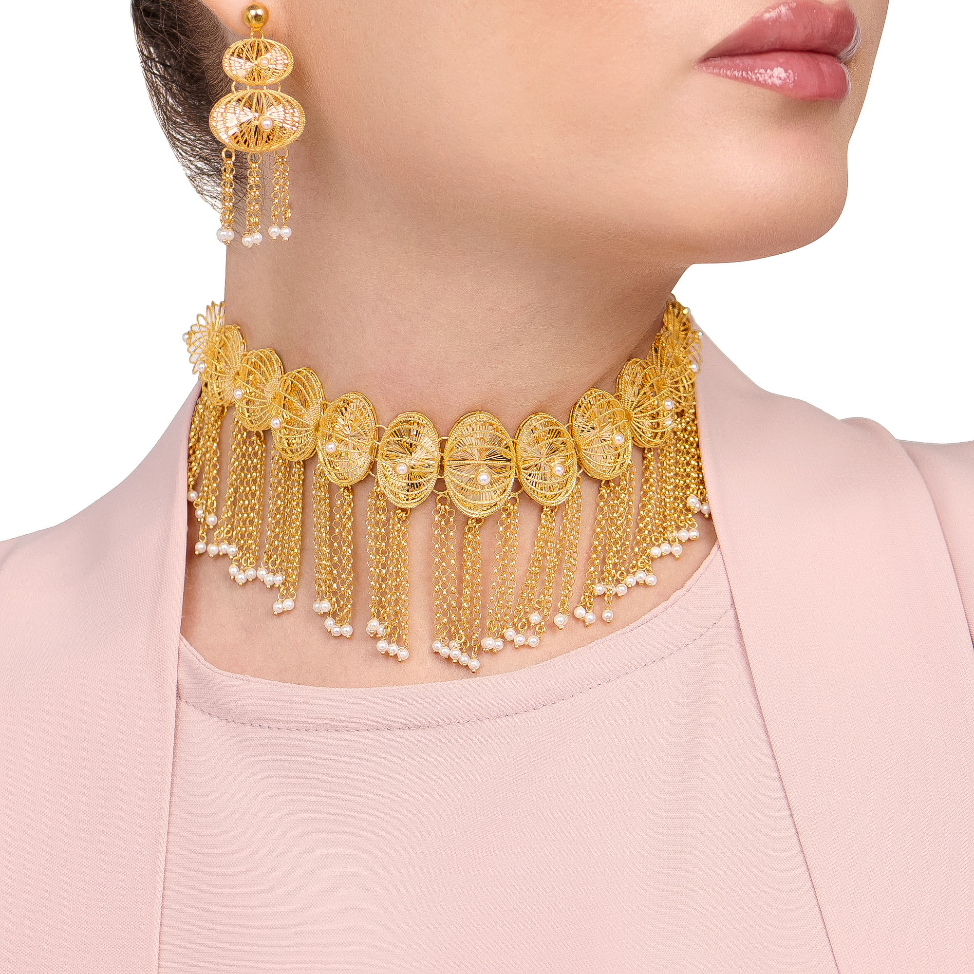 21K Traditional Gold Set from Infinity Collection