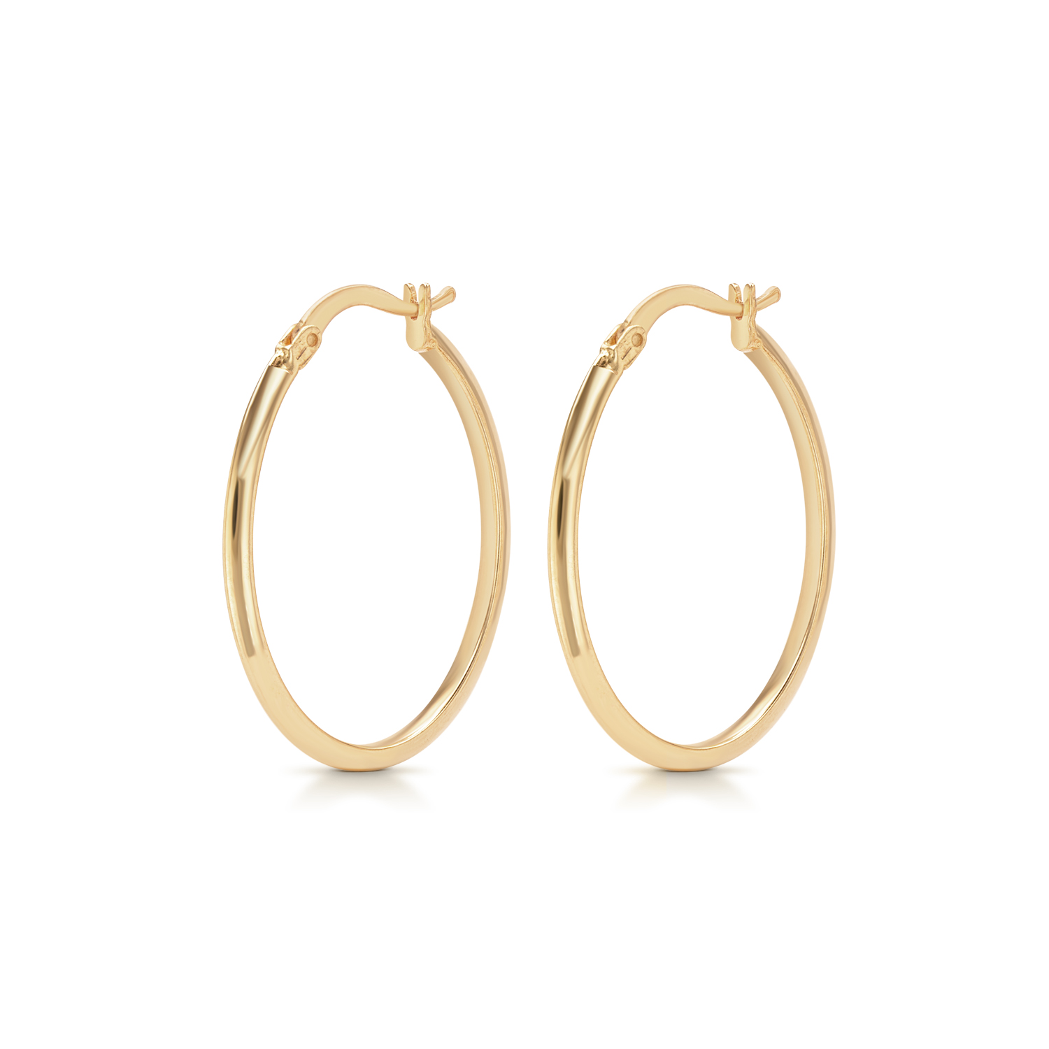 21K  Arc Gold Earrings