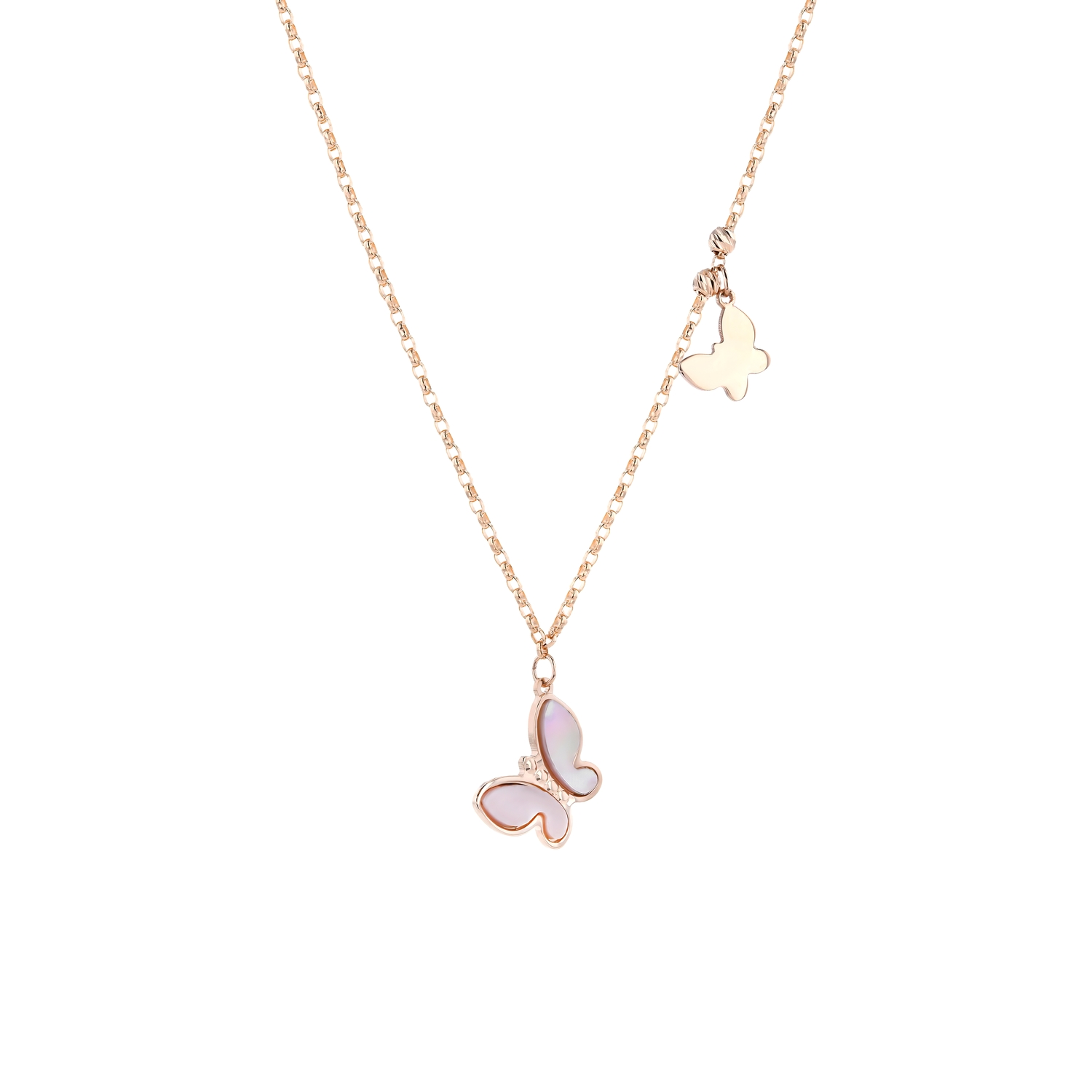 18K Butterfly Gold Necklace