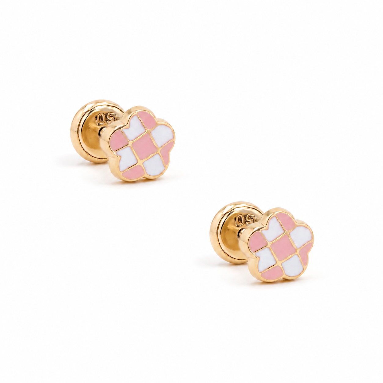 Gold earrings