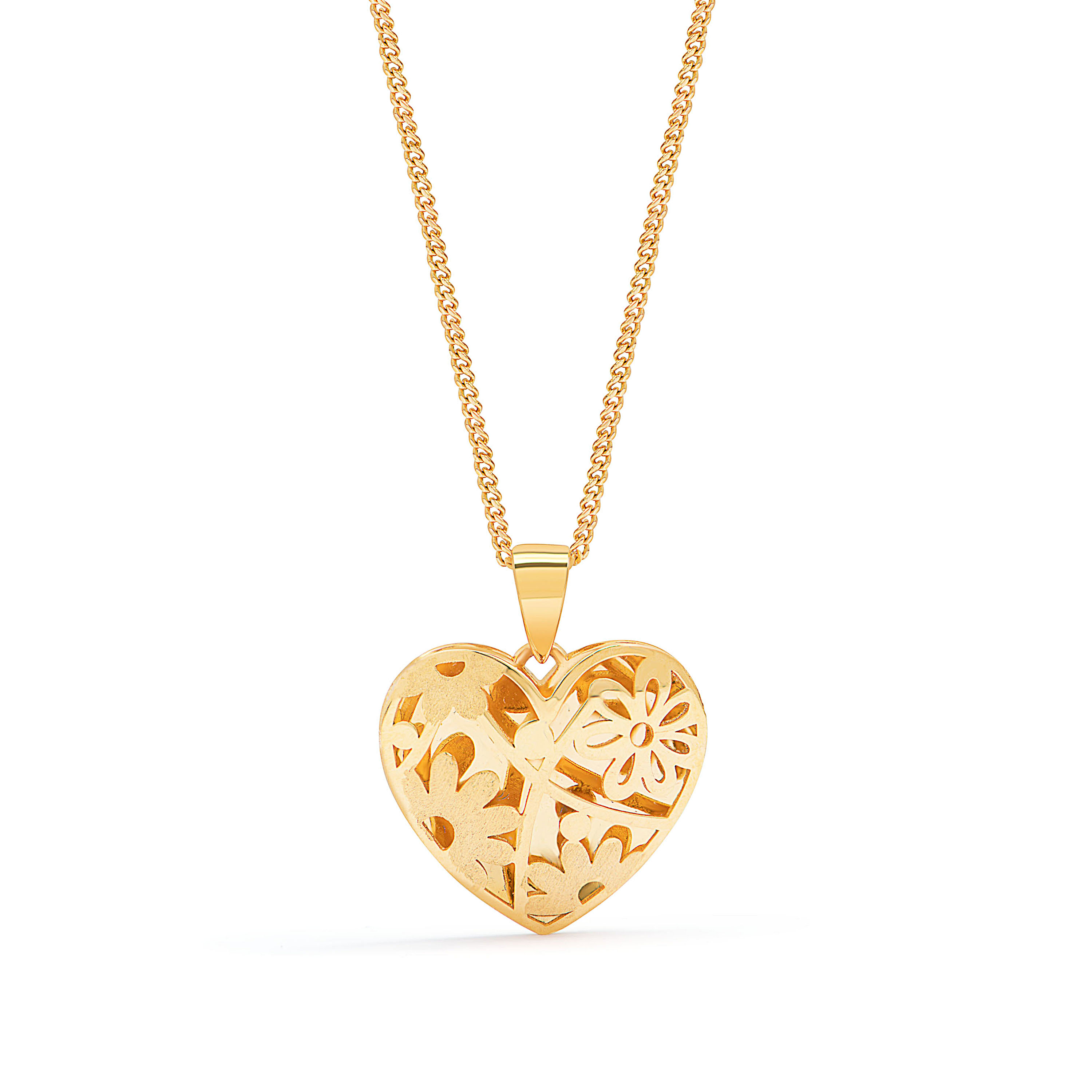 21K Heartrix Gold Necklace