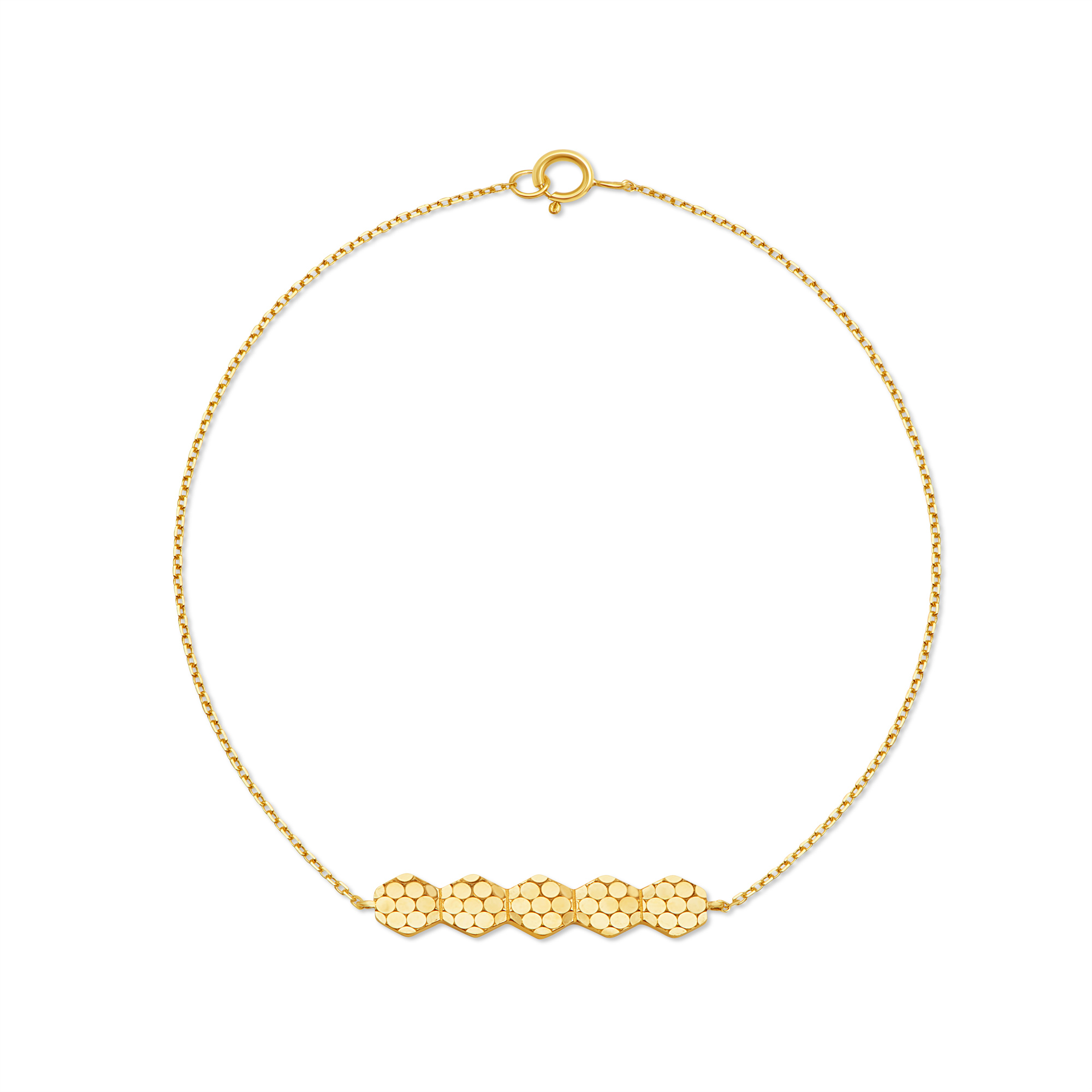 18K Seqoya Gold Bracelet
