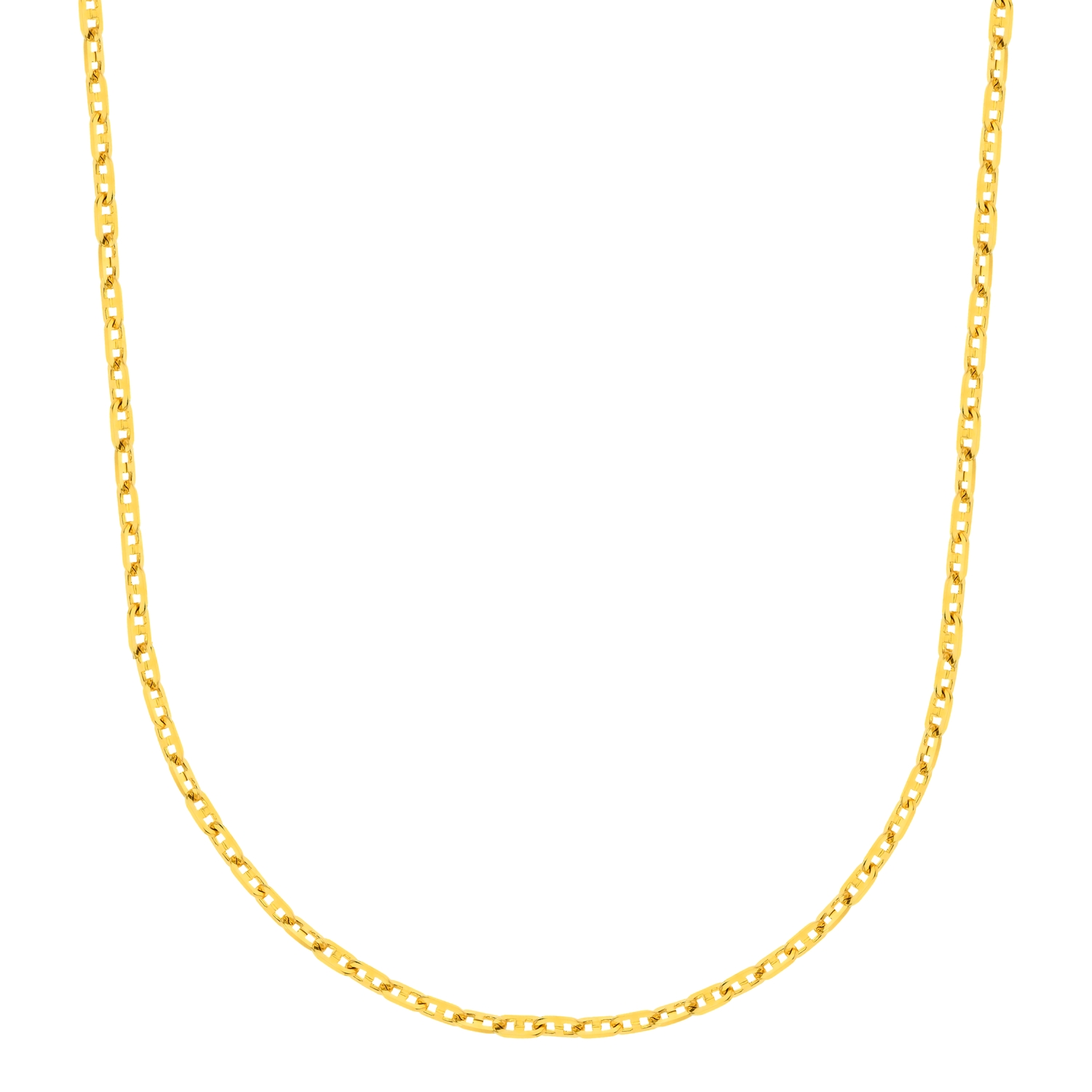 Sunlit Twist Delicate 21K Gold Chain