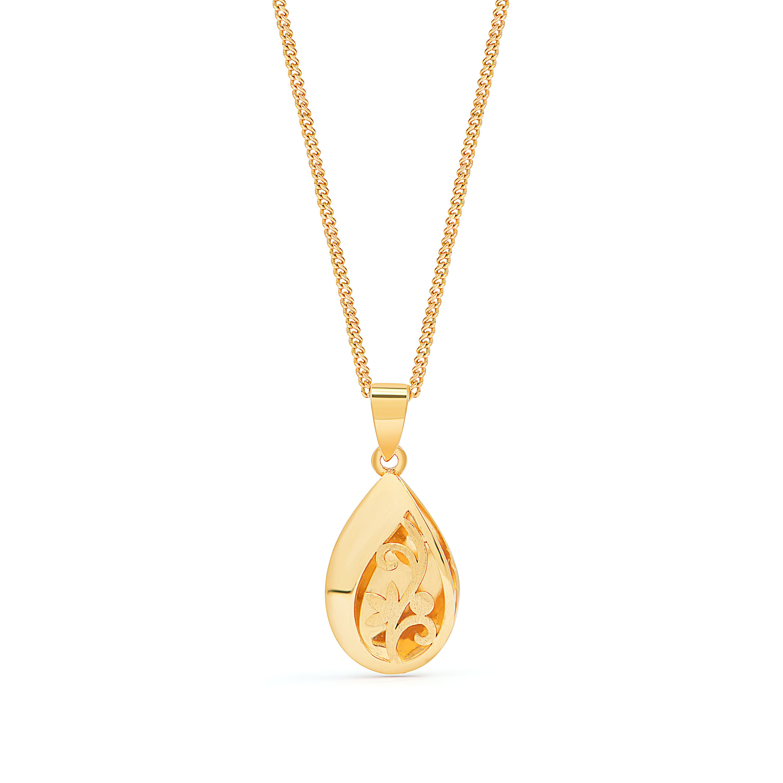 21K Arabesque Gold Necklace