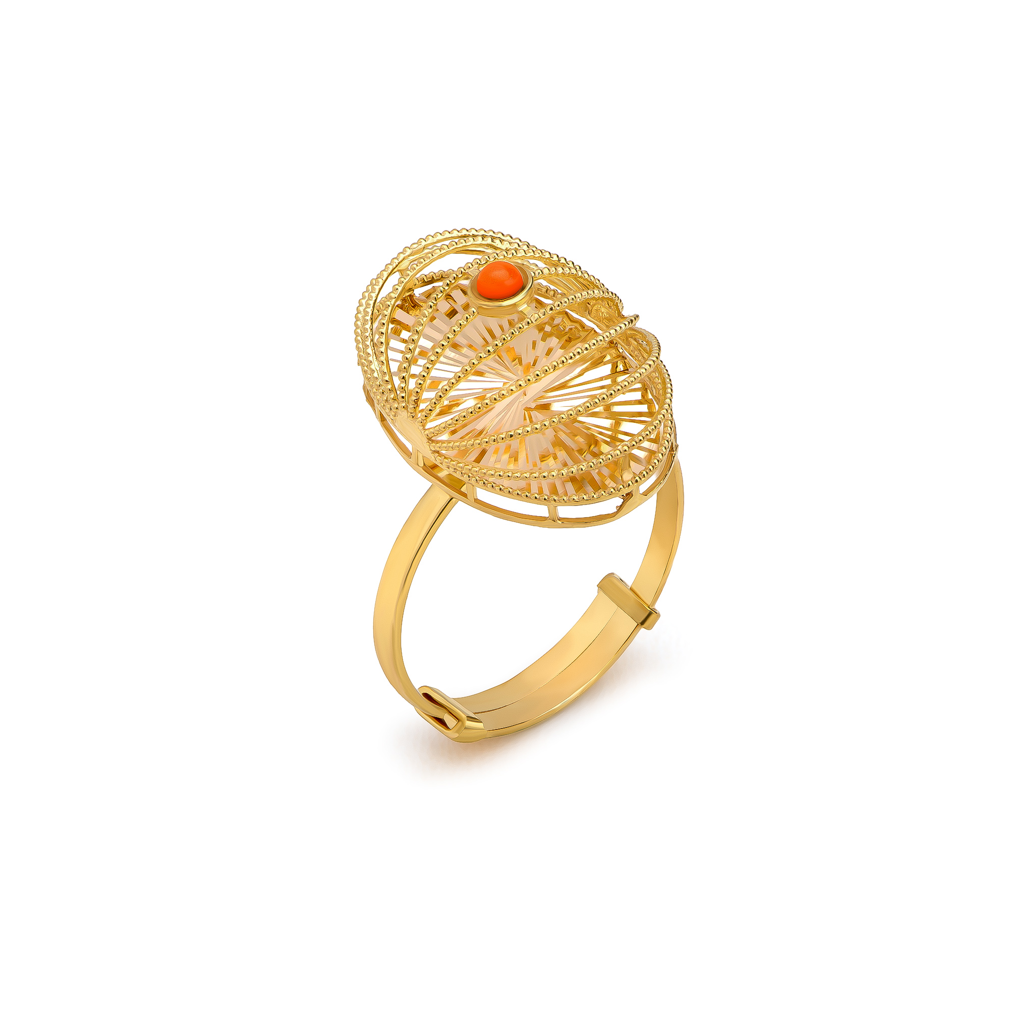21K Traditional Gold Ring from Infinity Collection