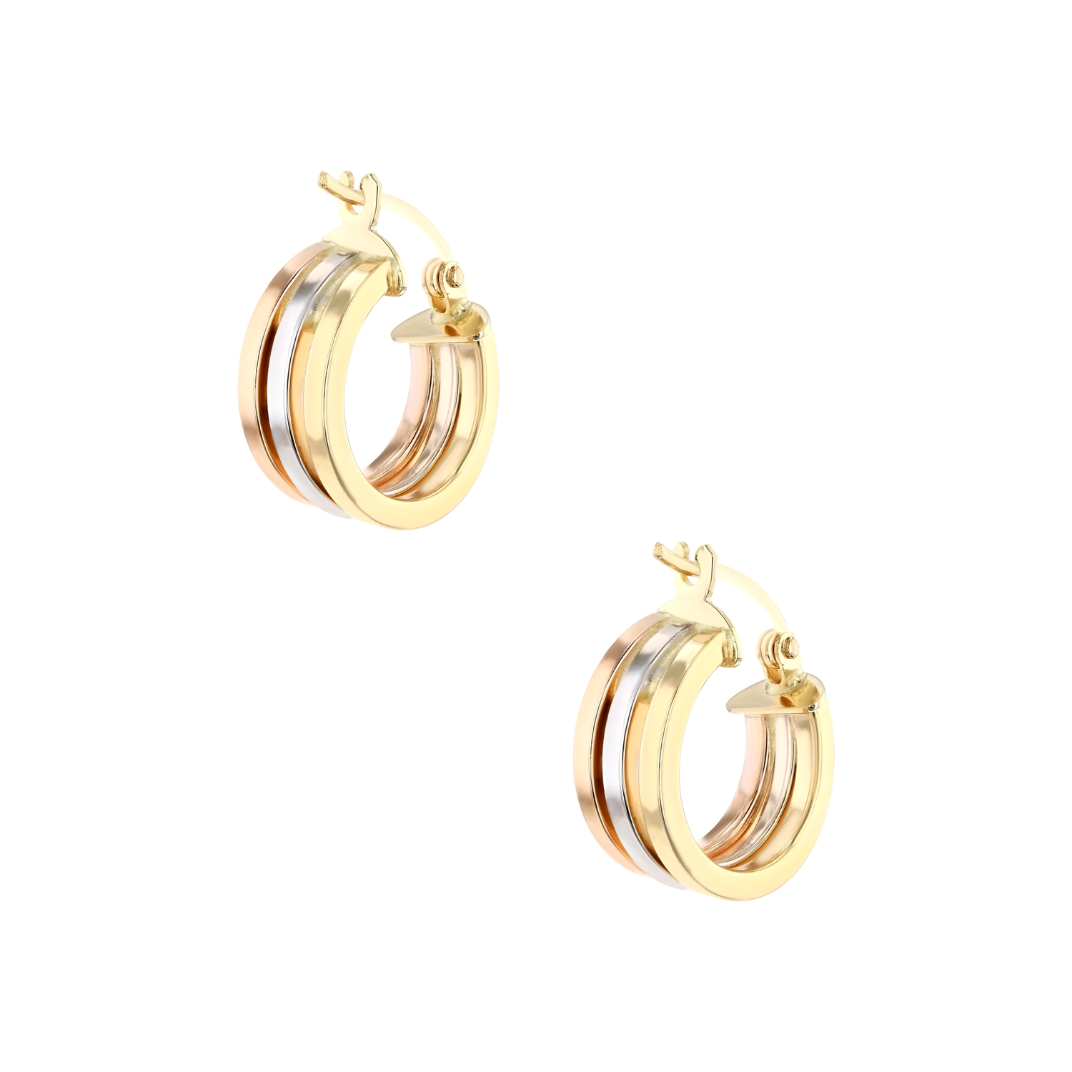 18K Radiant Circlet Gold Earrings